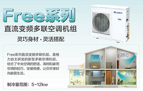 格力free直流变频多联中央空调机组